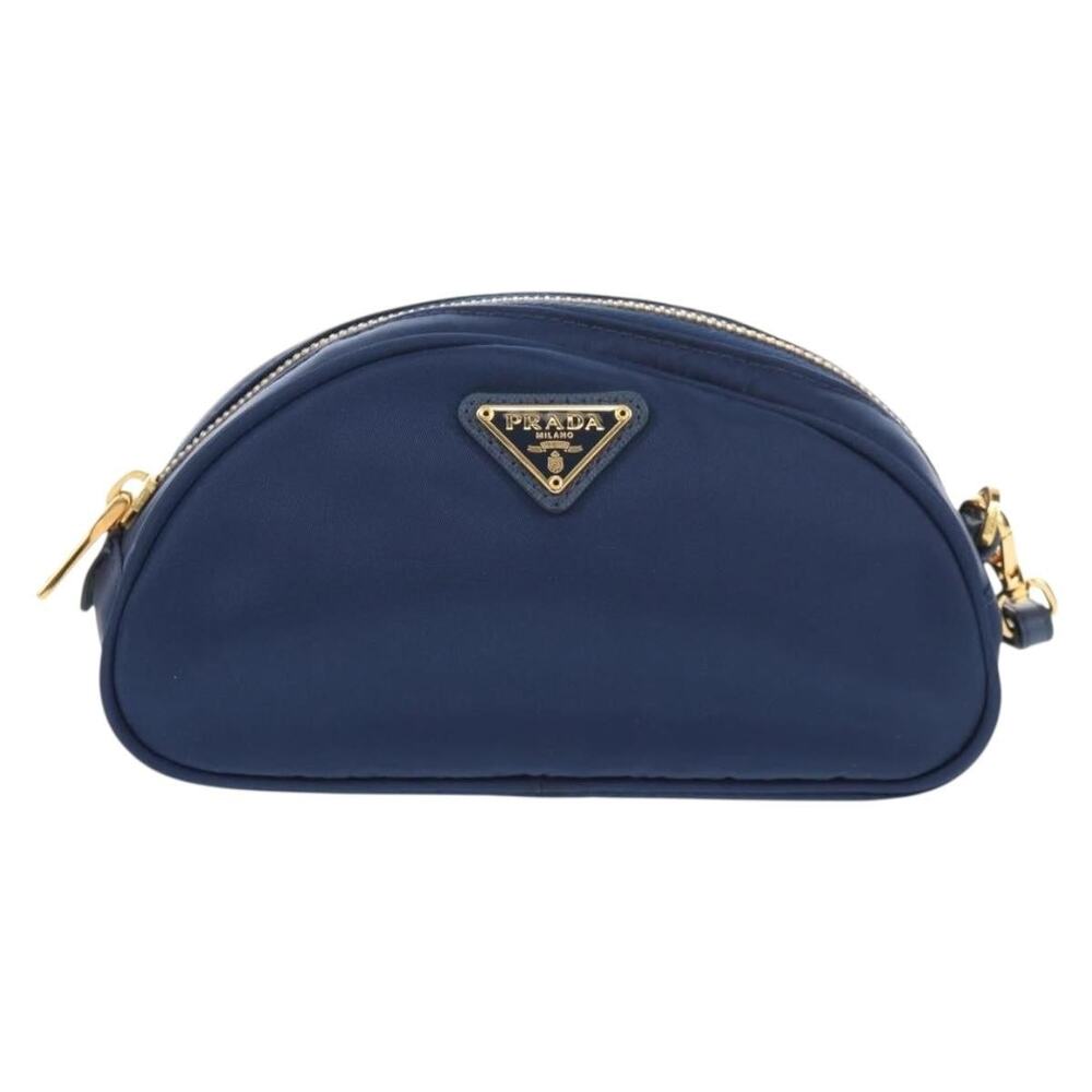 Prada Nylon Clutch Bag Blue
